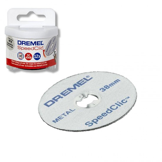DREMEL SC456B Δίσκοι κοπής Μετάλλου EZ SpeedClic 12τεμ. 2615S456JD