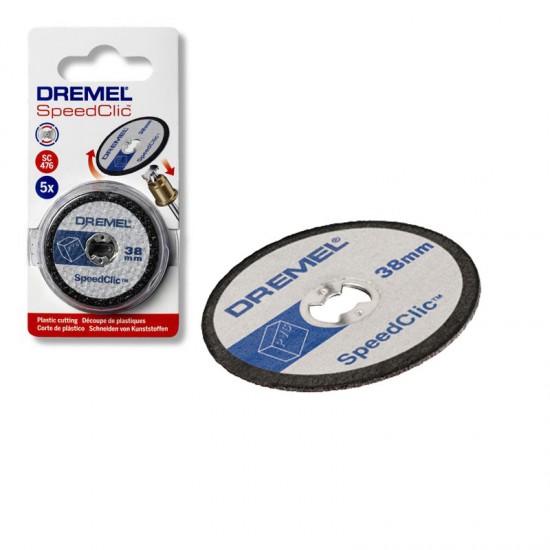DREMEL SC476 Δίσκοι κοπής πλαστικού EZ SpeedClic 5τεμ. 2615S476JB