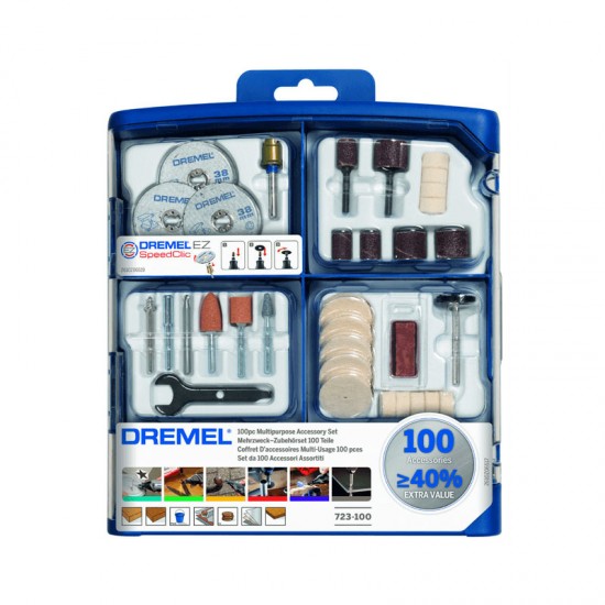 DREMEL 723 Σετ Εξαρτημάτων Πολλαπλής Χρήσης 100 τεμ. 2615S723JA