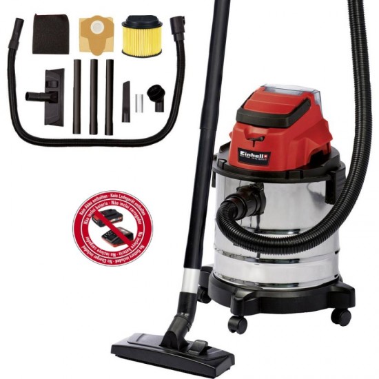 EINHELL TC-VC 18/20 Li-Solo Επαναφορτιζόμενη Σκούπα υγρής & ξηρής αναρρόφησης 2347130 