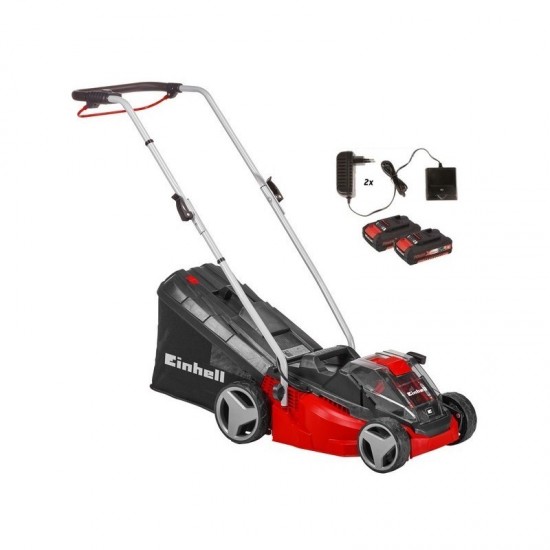 EINHELL GΕ-CM 33 Li Kit Επαναφορτιζόμενη μηχανή γκαζόν με 2 μπαταρίες 2x2,0Ah 3413140 εως 12 ΑΤΟΚΕΣ ΔΟΣΕΙΣ