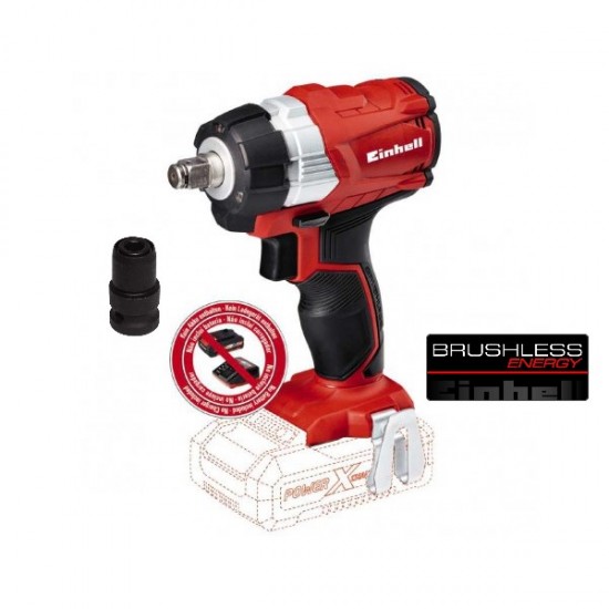 EINHELL TE-CW 18 Li BL-Solo Επαναφορτιζόμενο Μπουλονόκλειδο Brushless Solo 4510040 ΕΩΣ 6 ΑΤΟΚΕΣ ΔΟΣΕΙΣ