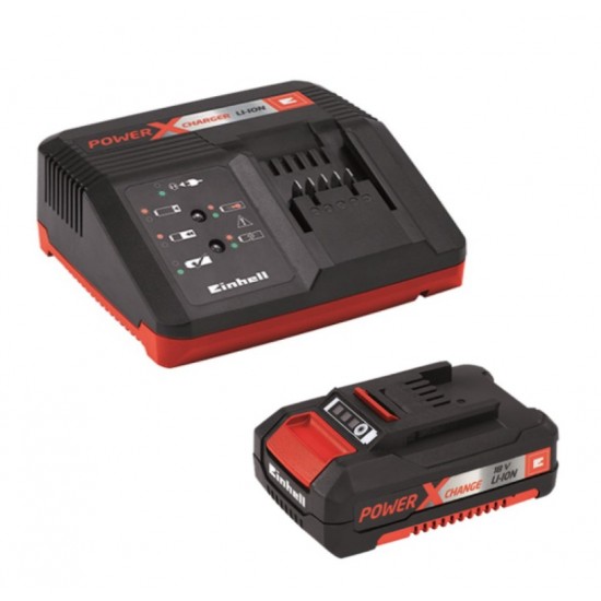 EINHELL Σετ Ταχυφορτιστής 30min και μπαταρία 18V 1.5AH 4512021 EINHELL Σετ Ταχυφορτιστής 30min και μπαταρία 18V 1.5AH 4512021