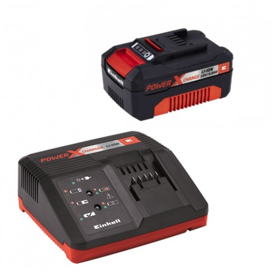 EINHELL Σετ Ταχυφορτιστής 30min και μπαταρία 18V 4.0AH 4512042 εως 6 ΑΤΟΚΕΣ ΔΟΣΕΙΣ EINHELL Σετ Ταχυφορτιστής 30min και μπαταρία 18V 4.0AH 4512042 εως 6 ΑΤΟΚΕΣ ΔΟΣΕΙΣ