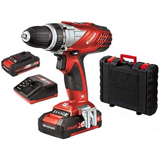EINHELL TΕ-CD 18 Li Επαναφορτιζόμενο δραπανοκατσάβιδο με 2 μπαταρίες 2x1.5Αh 4513687 εως 12 ΑΤΟΚΕΣ ΔΟΣΕΙΣ