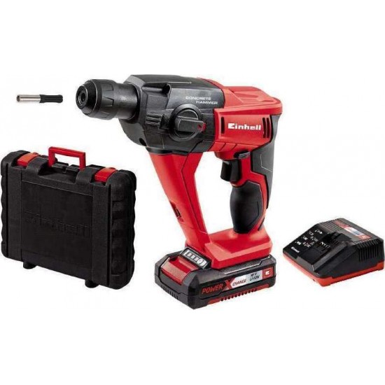 EINHELL TE-HD 18 Li Kit Επαναφορτιζόμενο Πνευματικό Κρουστικό Δραπανοκατσάβιδο (με μία μπαταρία, ταχυφορτιστή και βαλίτσα μεταφοράς) 4513810 εως 12 ΑΤΟΚΕΣ ΔΟΣΕΙΣ