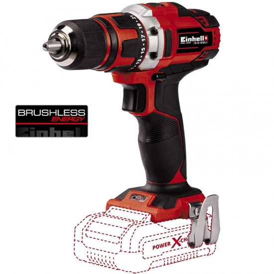 EINHELL TE-CD 18/40 Li Brushless Δραπανοκατσάβιδο Μπαταρίας 18V Solo 4513997