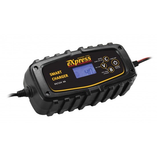 EXPRESS Ηλεκτρονικός Φορτιστής Συντηρητής μπαταριών 6-12V 4A 60120