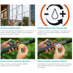 GARDENA 05554-20 Τηλεσκοπικό κοντάρι νερού Cleansystem 155-260cm 