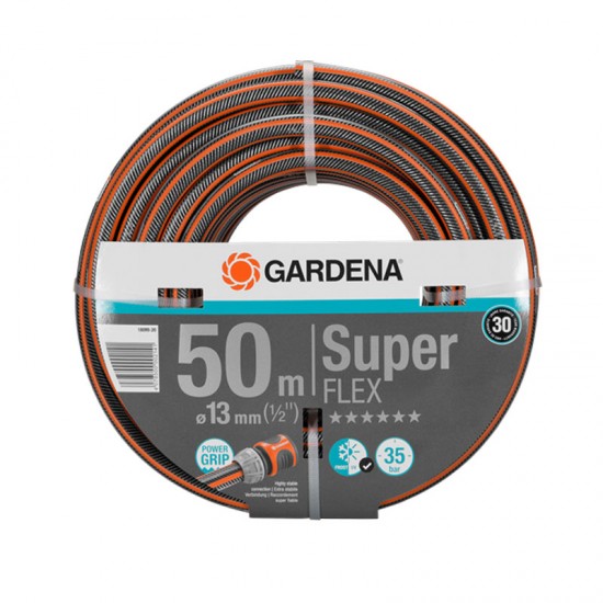GARDENA 18099-20 Λάστιχο PREMIUM SUPERFLEX 13mm (1/2'') 50m ΕΩΣ 6 ΑΤΟΚΕΣ ΔΟΣΕΙΣ