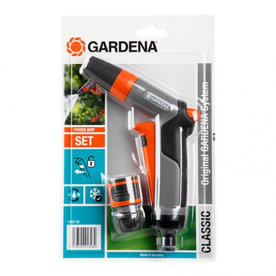 GARDENA Σετ Πιστόλι Καθαρισμού CLASSIC και Ταχυσύνδεσμος STOP 18301-32 GARDENA Σετ Πιστόλι Καθαρισμού CLASSIC και Ταχυσύνδεσμος STOP 18301-32