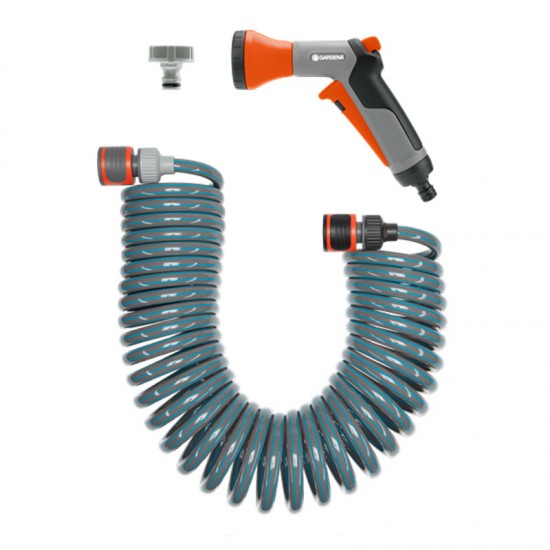 GARDENA 18424-20 Σετ Λάστιχο Σπιράλ CITY GARDENING με ακροφύσιο και συνδέσμους 10m GARDENA 18424-20 Σετ Λάστιχο Σπιράλ CITY GARDENING με ακροφύσιο και συνδέσμους 10m