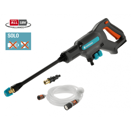 GARDENA 14800-55 Πλυστικό πιστόλι μπαταρίας Solo Aquaclean 18V P4A έως 6 ΑΤΟΚΕΣ ΔΟΣΕΙΣ