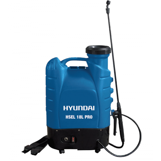 HYUNDAI HSEL 18L PRO Επαναφορτιζόμενος Ψεκαστήρας Πλάτης με Αντλία και Πιεζοστάτη 68F20 εως 12 ΑΤΟΚΕΣ ΔΟΣΕΙΣ