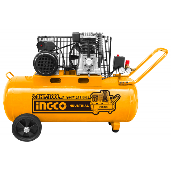 INGCO Επαγγελματικός Αεροσυμπιεστής 100 Λίτρων 3 HP AC301008 εως 6 ΑΤΟΚΕΣ ΔΟΣΕΙΣ