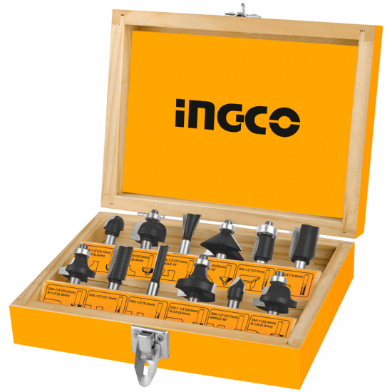 INGCO Σετ 12τεμ μαχαίρια ρούτερ AKRT1201