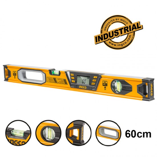 INGCO Ηλεκτρονικό Μαγνητικό Αλφάδι - Μοιρογνωμόνιο Επαγγελματικό HSL08060D