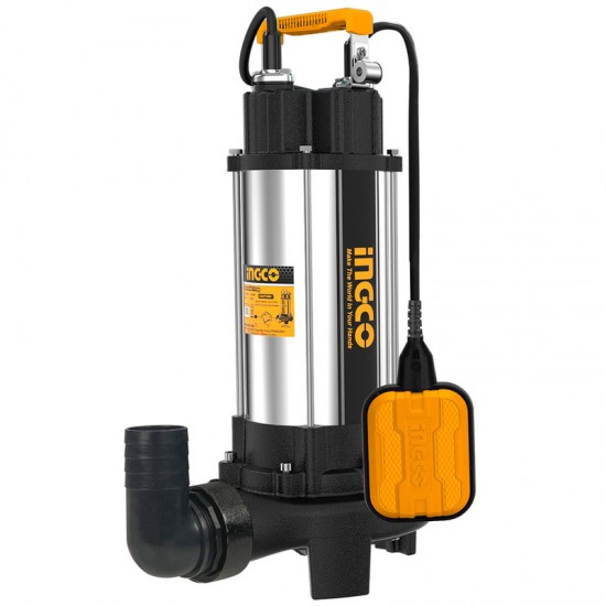 INGCO SPDB15008 Υποβρύχια Αντλία Υδάτων INOX Αποχέτευσης / Λυμάτων 2Hp έως 6 ΑΤΟΚΕΣ ΔΟΣΕΙΣ