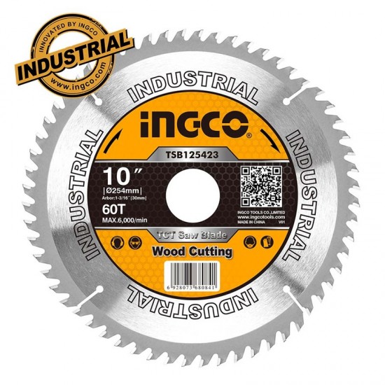 INGCO TSB125423 Δίσκος Κοπής Ξύλου 254mm Επαγγελματικός