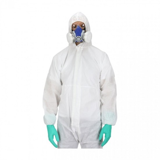 Ολόσωμη Φόρμα Ιατρών Νοσηλευτών Μίας Χρήσης NL201 λευκή XL Ολόσωμη Φόρμα Ιατρών Νοσηλευτών Μίας Χρήσης NL201 λευκή XL