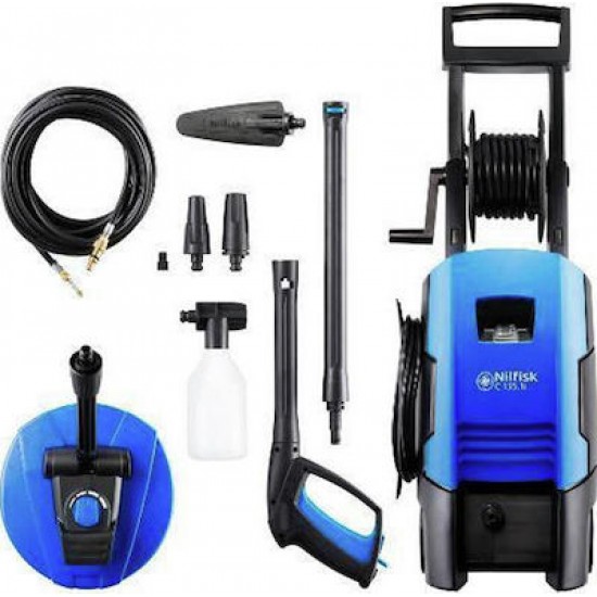 NILFISK ΠΛΥΣΤΙΚΟ ΜΗΧΑΝΗΜΑ 135 BAR 1700WATT PATIO + ΣΕΤ ΑΠΟΦΡΑΞΗΣ+ΒΟΥΡΤΣΑ NILFISK ΠΛΥΣΤΙΚΟ ΜΗΧΑΝΗΜΑ 135 BAR 1700WATT PATIO + ΣΕΤ ΑΠΟΦΡΑΞΗΣ+ΒΟΥΡΤΣΑ