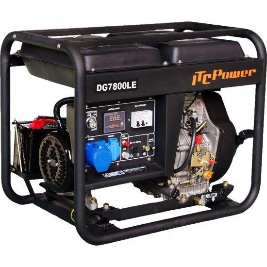  ITC POWER DG 7800 LE Γεννήτρια πετρελαίου μονοφασική με μίζα εως 12 ΑΤΟΚΕΣ ΔΟΣΕΙΣ