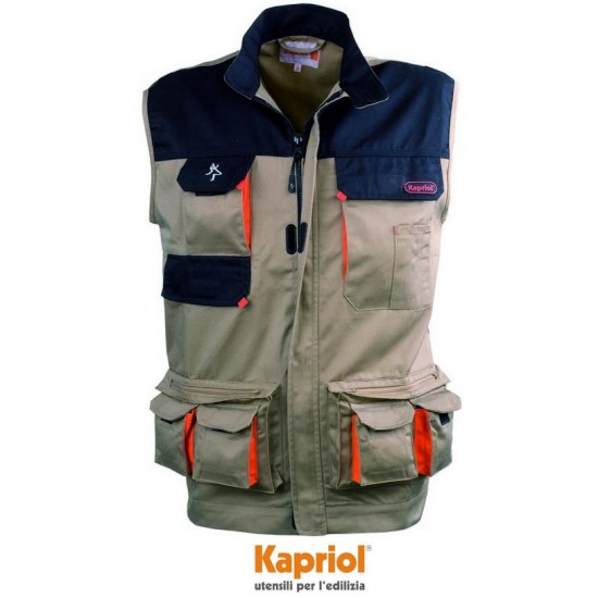 KAPRIOL KAVIR Μπουφάν αμάνικο - γιλέκο εργασίας μπεζ 31500-31503 KAPRIOL KAVIR Μπουφάν αμάνικο - γιλέκο εργασίας μπεζ 31500-31503