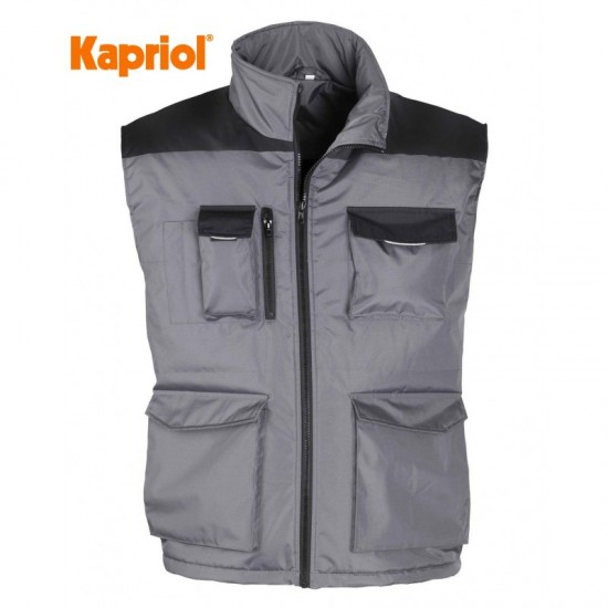 KAPRIOL SMART Μπουφάν αμάνικο - γιλέκο εργασίας γκρι 32070 -32074 KAPRIOL SMART Μπουφάν αμάνικο - γιλέκο εργασίας γκρι 32070 -32074