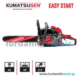 KUMATSUGEN KCS450 Αλυσοπρίονο Βενζίνης 2.3hp,Λάμα 45cm,0.325',1.5mm 72Οδ. 081784