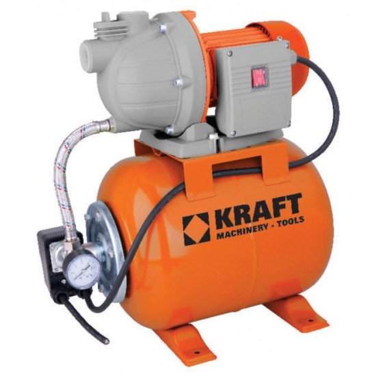 KRAFT Πιεστικό συγκρότημα με Δοχείο 19Lt & Αντλία 800W 43502 εως 6 ΑΤΟΚΕΣ ΔΟΣΕΙΣ