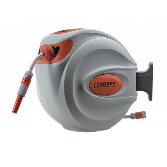 KRAFT 69397 Αυτόματη ανέμη με σωλήνα νερού 15m KRAFT 69397 Αυτόματη ανέμη με σωλήνα νερού 15m