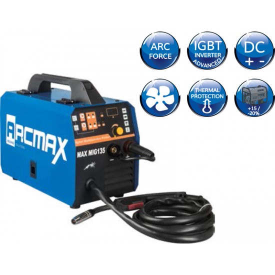 ARCMAX MAX MIG135 Ηλεκτροσυγκόλληση Inverter 220V 135A 