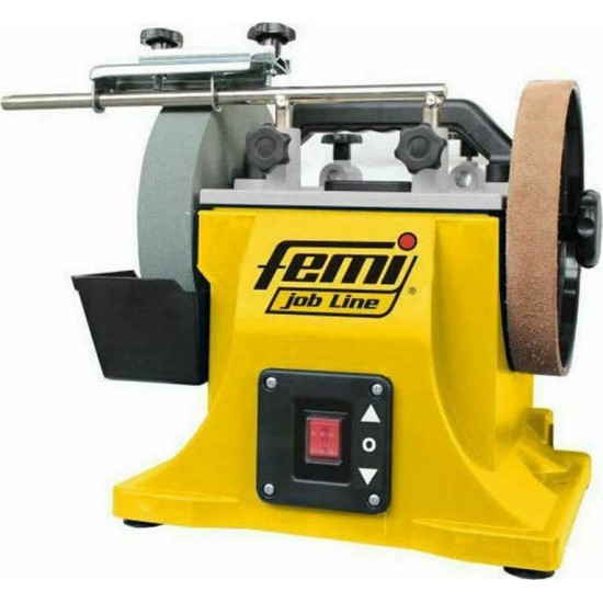 FEMI SH 23-730 Δίδυμος Τροχός Πέτρα - Δέρμα Σύστημα Τροχίσματος - Ακονίσματος 150W έως 6 ΑΤΟΚΕΣ ΔΟΣΕΙΣ