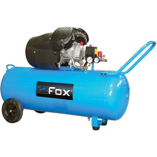 FOX FL100/3V Αεροσυμπιεστής 100Lt 3Hp εως 6 ΑΤΟΚΕΣ ΔΟΣΕΙΣ