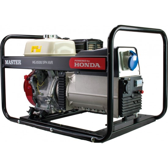 MASTER HG 8500 3PH AVR Τριφασική Γεννήτρια με Κινητήρα HONDA 8.5kVA εως 12 ΑΤΟΚΕΣ ΔΟΣΕΙΣ
