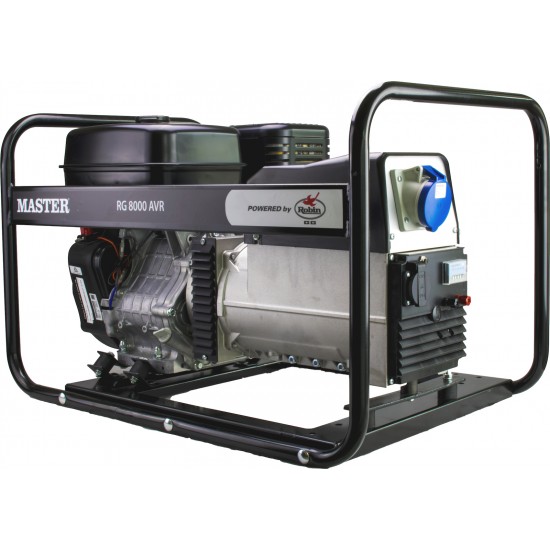 MASTER RG 8000 AVR Γεννήτρια Βενζίνης Μονοφασική  8,0KVA/14,0Hp εως 12 ΑΤΟΚΕΣ ΔΟΣΕΙΣ