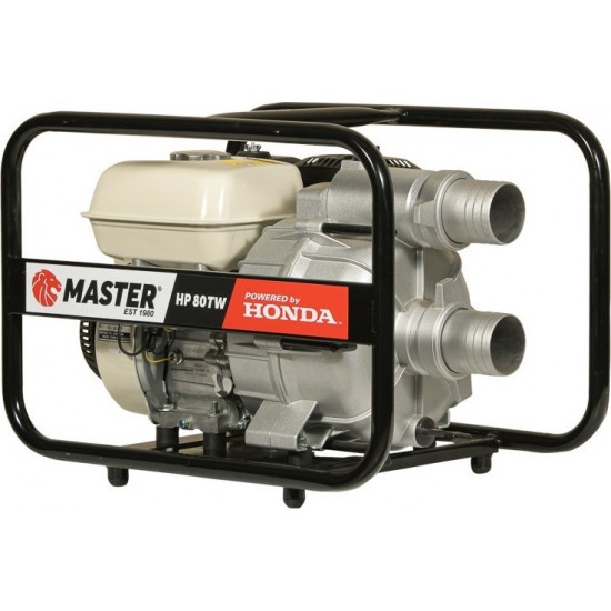 MASTER HP80TW Αντλητικό συγκρότημα ημι-ακάθαρτων υδάτων με κινητήρα Honda 196cc εως 12 ΑΤΟΚΕΣ ΔΟΣΕΙΣ