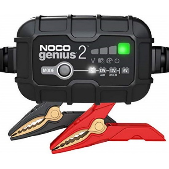 NOCO GENIUS2 Φορτιστής και Συντηρητής Μπαταριών 6V & 12V 2A NOCO GENIUS2 Φορτιστής και Συντηρητής Μπαταριών 6V & 12V 2A