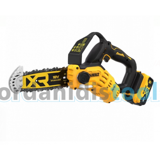 DeWALT Αλυσοπρίονο κλαδευτικό DCMPS520P1-QW 18V XR 20cm - Σετ με 5Ah