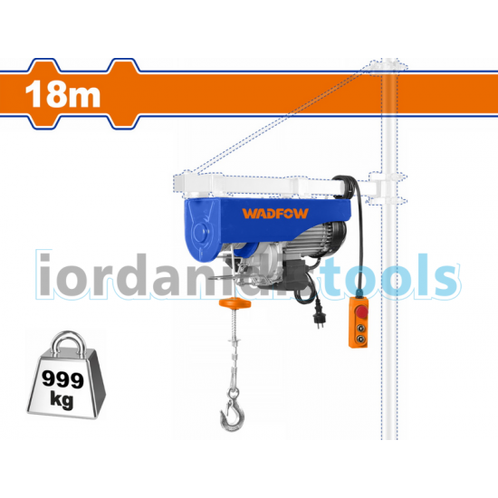 WADFOW ΗΛΕΚΤΡΙΚΟ ΠΑΛΑΓΚΟ 1.600W 500/999Kg 18m (WETH1A02)