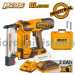 INGCO Καρφωτικό Διχάλων Μπαταρίας 20V Li-Ion +Βαλίτσα