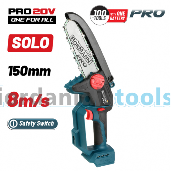 BORMANN Pro BBP3990 Κλαδευτικό Αλυσοπρίονο Μπαταρίας με Αντλία Λαδιού, 20V, SOLO