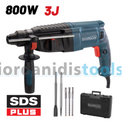BORMANN BPH3010 (045809) ΣΚΑΠΤΙΚΟ ΠΕΡΙΣΤΡΟΦΙΚΟ ΠΙΣΤΟΛΕΤΟ SDS-PLUS, 800W, 3J BORMANN BPH3010 (045809) ΣΚΑΠΤΙΚΟ ΠΕΡΙΣΤΡΟΦΙΚΟ ΠΙΣΤΟΛΕΤΟ SDS-PLUS, 800W, 3J