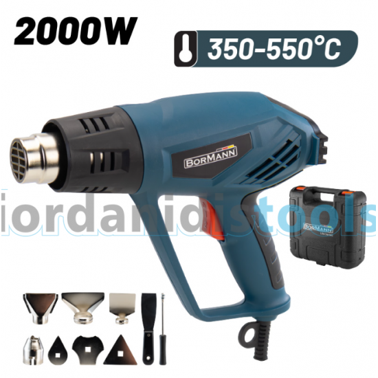 BORMANN ΠΙΣΤΟΛΙ ΘΕΡΜΟΥ ΑΕΡΑ 2000W 042549 BORMANN ΠΙΣΤΟΛΙ ΘΕΡΜΟΥ ΑΕΡΑ 2000W 042549