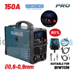 BORMANN Pro BIW1150 Ηλεκτροκόλληση MIG/MAG/TIG/MMA 150A,60%,No gas,450gr/1000gr Κουλούρα (0,8-1,0mm)