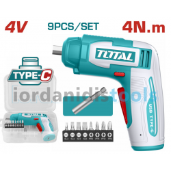 TOTAL ΚΑΤΣΑΒΙΔΙ ΜΠΑΤ. Li-ion 4V / 4Nm / 1.3Ah Type C (TSDLI0458)