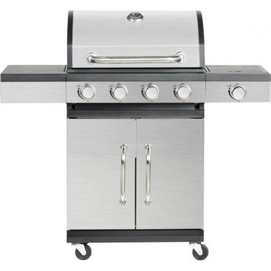 BORMANN BBQ5000  Ψησταριά Υγραερίου INOX με 4 + 1 Εστίες 023999 ΕΩΣ 12 ΑΤΟΚΕΣ ΔΟΣΕΙΣ