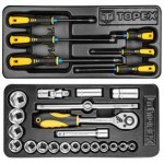 TOPEX 79R502 Tροχήλατος εργαλειοφορέας με 5 συρτάρια, κλείδωμα και εργαλεία 036582 εως 12 ΑΤΟΚΕΣ ΔΟΣΕΙΣ