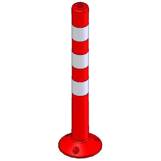 Πλαστικό κολωνάκι απλό 75 cm PARK-DH-FP-1-80