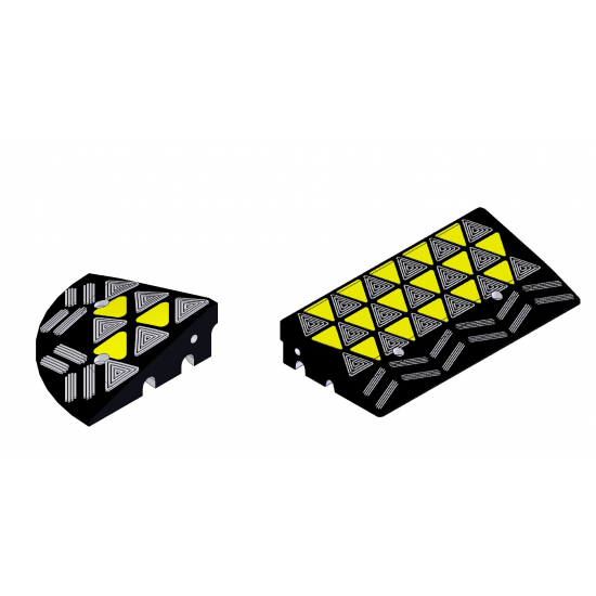 DOORADO PARK-DH-UP-2Μ Ελαστική χρωματιστή ράμπα  15 cm μεσαίο κομμάτι